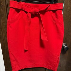 Banana Republic Vibrant Red Pencil Skirt